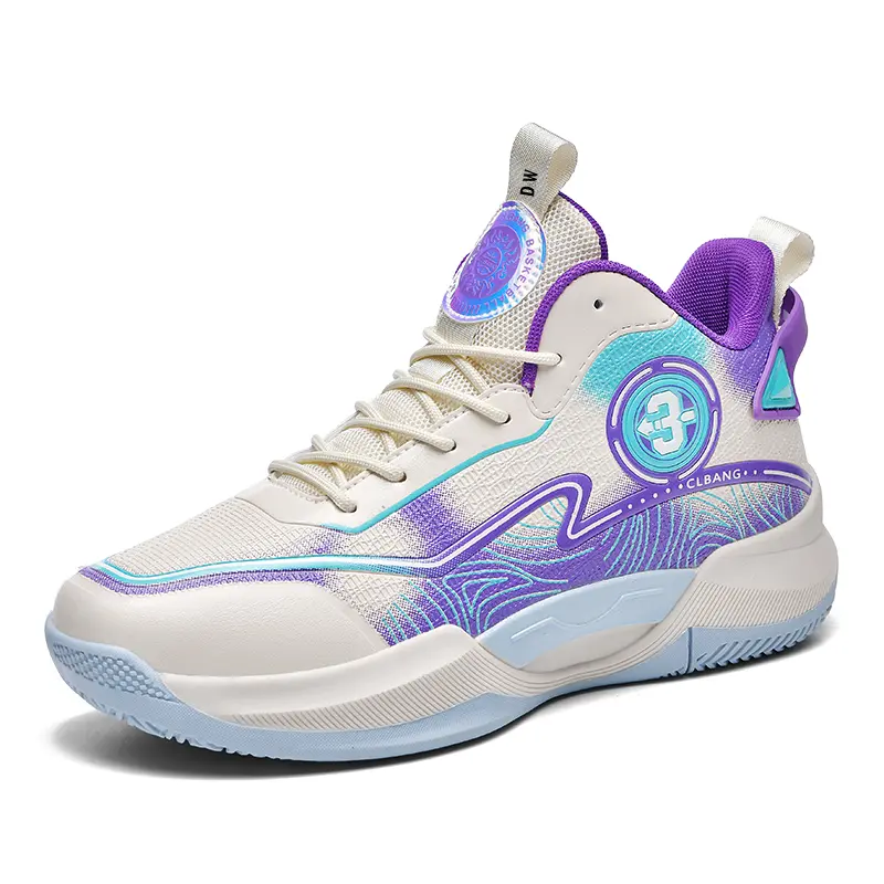 Баскетбольные кроссовки для детей и подростков со средним верхом, амортизирующие и устойчивые к истиранию D&W, бежевый/фиолетовый
Баскетбольные кроссовки для детей и подростков со средним верхом, амортизирующие и устойчивые к истиранию D&W, бежевый/фиолетовый