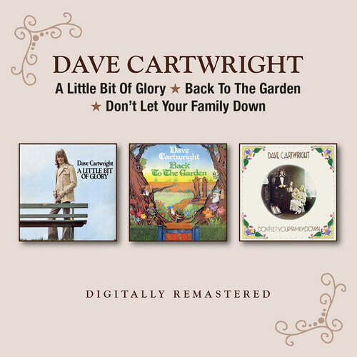 CD диск Cartwright, Dave: A Little Bit Of Glory / Back To The Garden / Don't Let Your FamilyDown
CD диск Cartwright, Dave: A Little Bit Of Glory / Back To The Garden / Don't Let Your FamilyDown