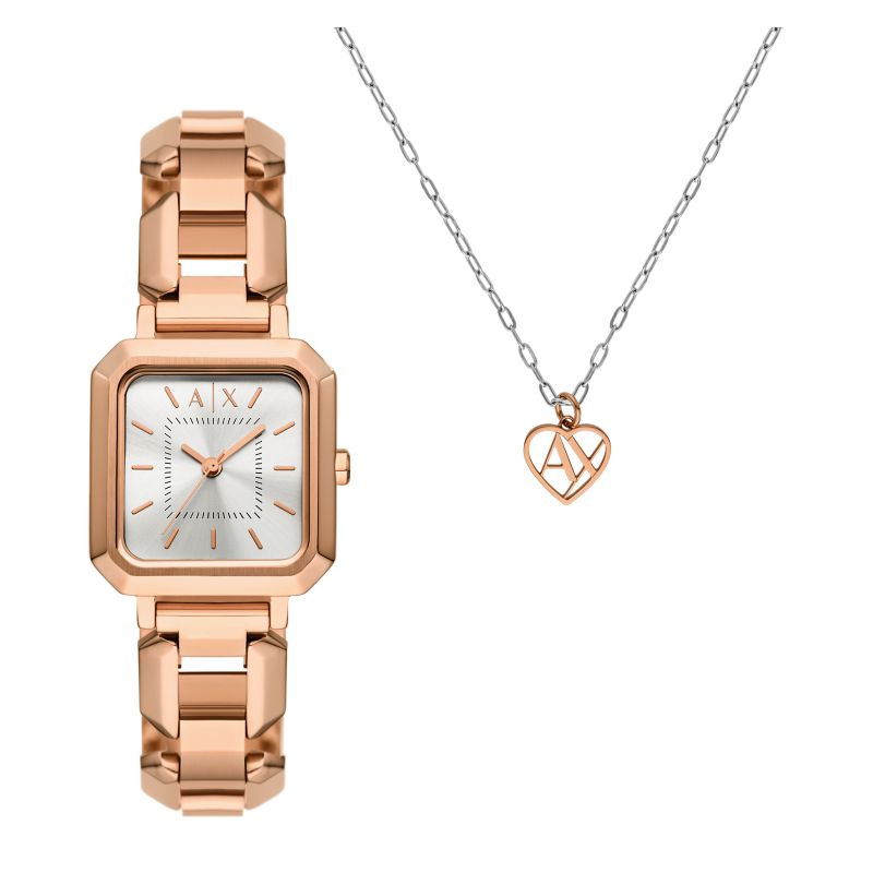 ARMANI EXCHANGE Часы Square Face Set 27mm, Silver Dial
ARMANI EXCHANGE Часы Square Face Set 27mm, Silver Dial