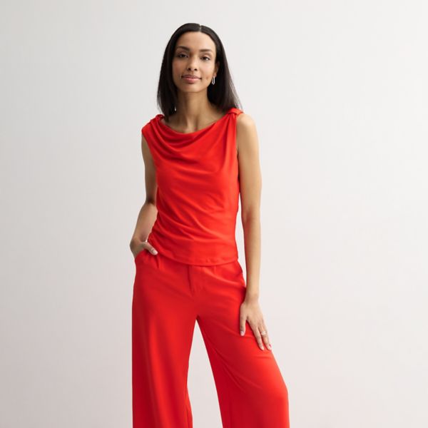 Женский асимметричный топ без рукавов Intempo, красный
Женский асимметричный топ без рукавов Intempo, красный