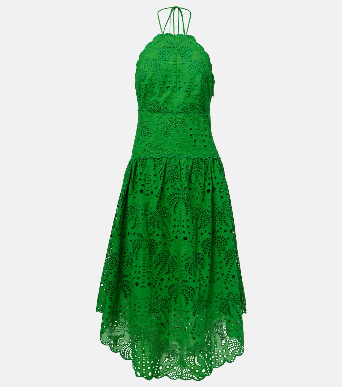 Вышитое хлопковое платье миди Farm Rio, зеленый
Вышитое хлопковое платье миди Farm Rio, зеленый