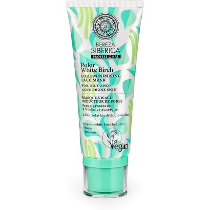 Маска для лица Polar White Birch, сужающая поры, Natura Siberica 
Маска для лица Polar White Birch, сужающая поры, Natura Siberica