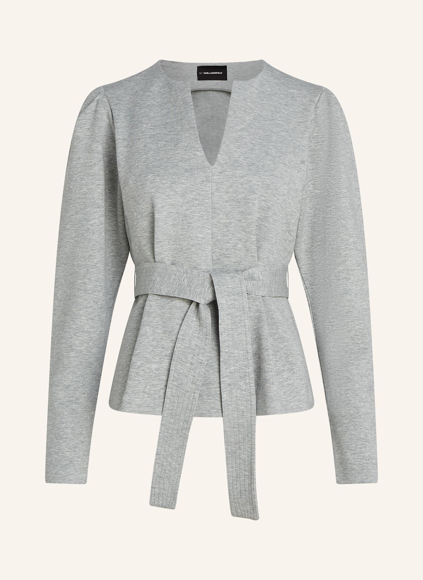 Толстовка из двойного джерси с V-образным вырезом Karl Lagerfeld, серый
Толстовка из двойного джерси с V-образным вырезом Karl Lagerfeld, серый