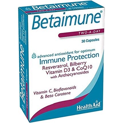 Betaimune Resveratrol Смесь каротиноидов сосновая кора 30 капсул, Healthaid
Betaimune Resveratrol Смесь каротиноидов сосновая кора 30 капсул, Healthaid