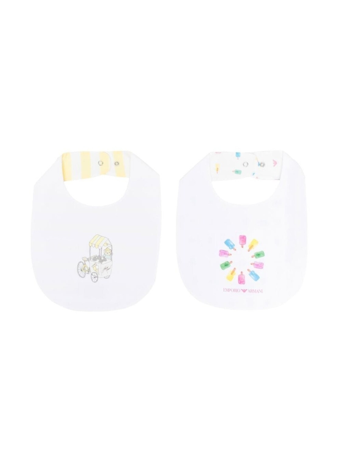 Emporio Armani Kids комплект из двух нагрудников с графичным принтом, белый
Emporio Armani Kids комплект из двух нагрудников с графичным принтом, белый