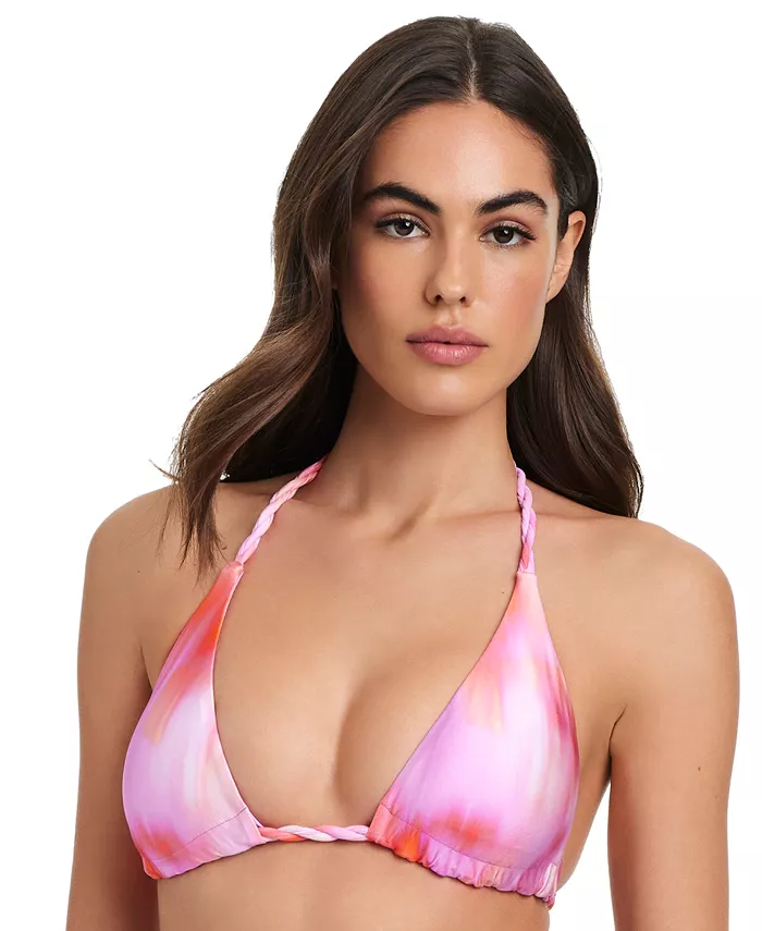 Женский бикини-топ с треугольными чашечками и плетеными бретельками Red Carter, розовый
Женский бикини-топ с треугольными чашечками и плетеными бретельками Red Carter, розовый