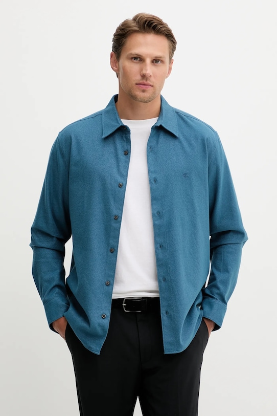 Хлопковая рубашка Calvin Klein, синий
Хлопковая рубашка Calvin Klein, синий