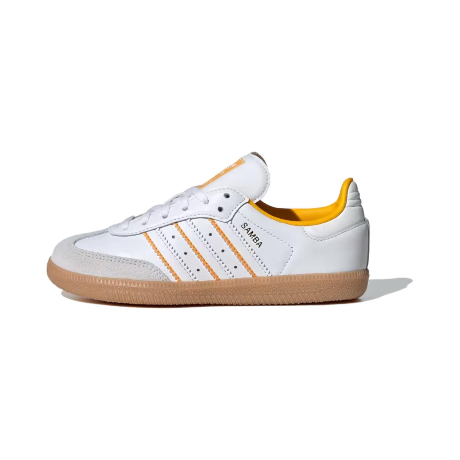 Детская обувь для скейтбординга SAMBA OG PS Adidas Originals, белый/желтый
Детская обувь для скейтбординга SAMBA OG PS Adidas Originals, белый/желтый