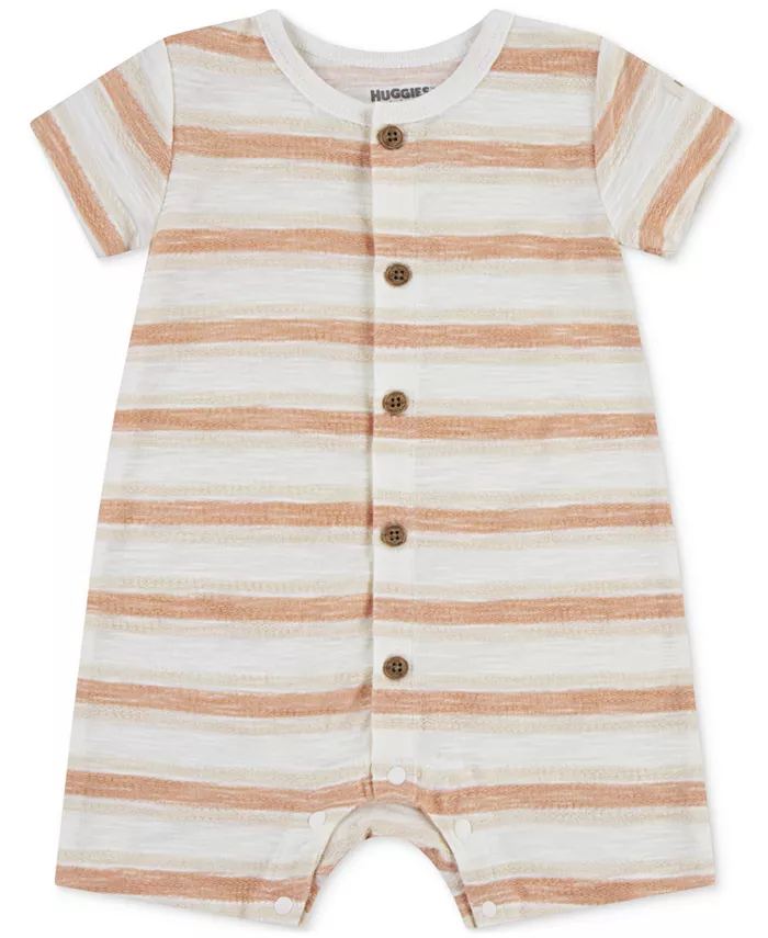 Детский хлопковый комбинезон в полоску для мальчиков Huggies, золотой
Детский хлопковый комбинезон в полоску для мальчиков Huggies, золотой
