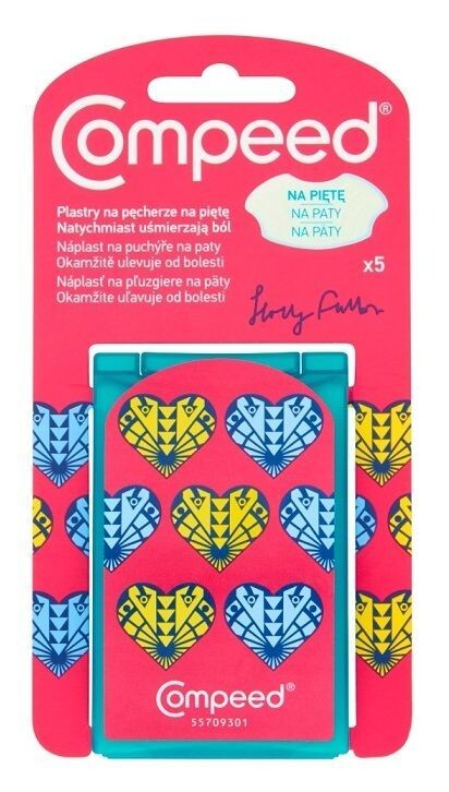 Пятки патчи Compeed Pęcherze na pięcie, 5 шт
Пятки патчи Compeed Pęcherze na pięcie, 5 шт