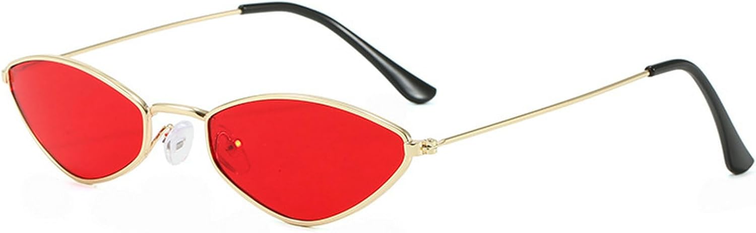 Ретро-солнцезащитные очки в форме «кошачий глаз» из металла неправильной формы для женщин и мужчин, модный винтажный стиль 90-х, маленькая оправа, защита от ультрафиолета UV400 mincl, Red
Ретро-солнцезащитные очки в форме «кошачий глаз» из металла неправильной формы для женщин и мужчин, модный винтажный стиль 90-х, маленькая оправа, защита от ультрафиолета UV400 mincl, Red
