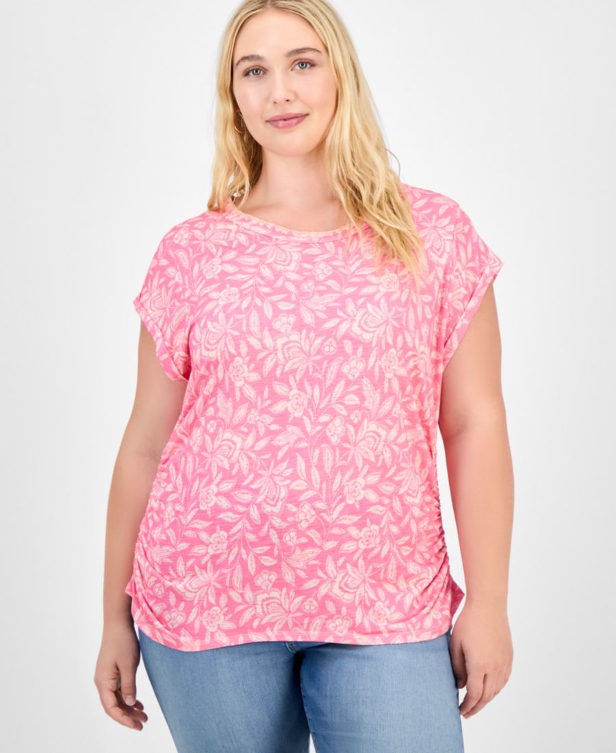 Женская блузка с принтом и короткими рукавами, размеры PXS-3X Democracy, Sachet Pink
Женская блузка с принтом и короткими рукавами, размеры PXS-3X Democracy, Sachet Pink