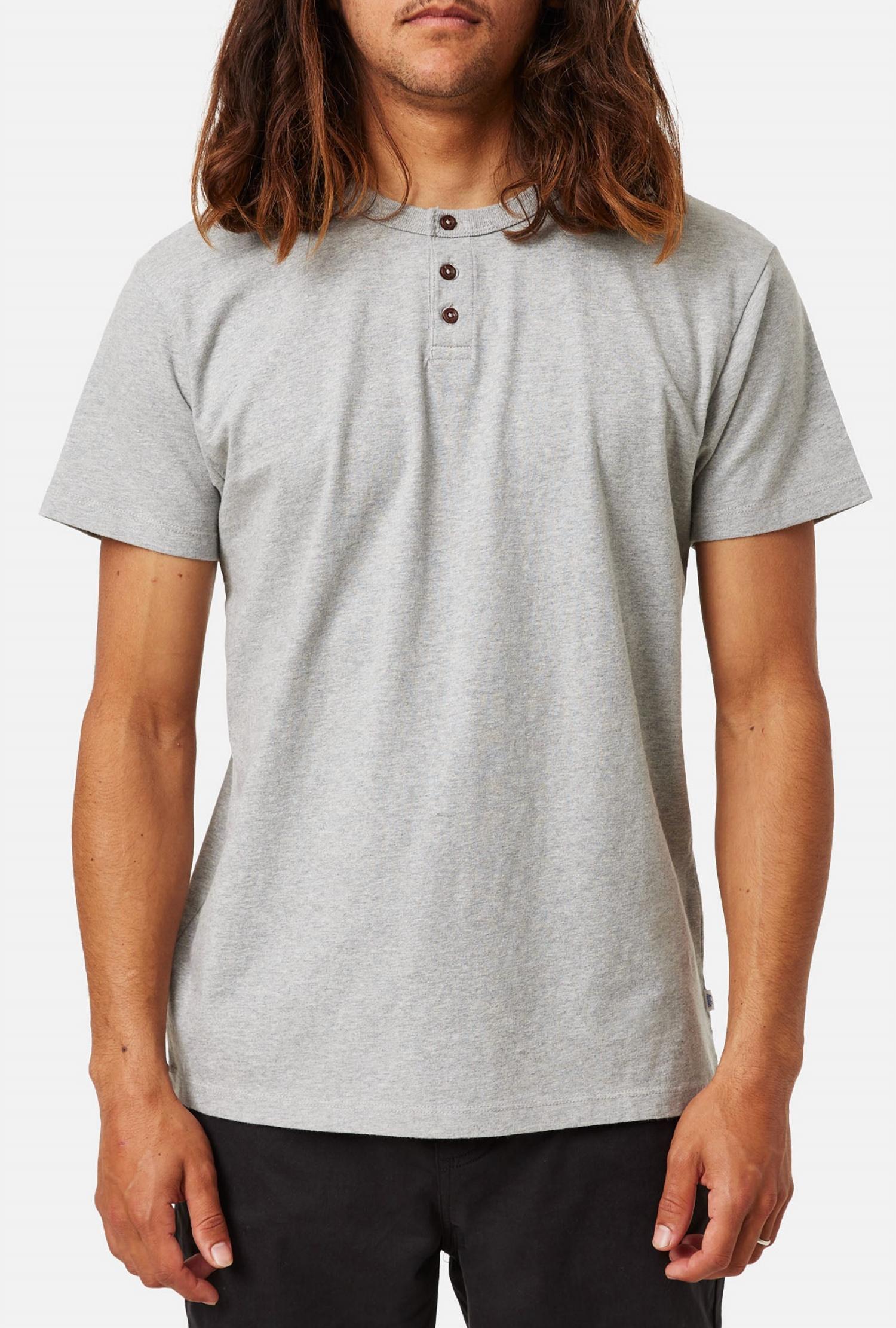 Рубашка Mesa Henley в спортивном цвете Heather Grey Katin 
Рубашка Mesa Henley в спортивном цвете Heather Grey Katin
