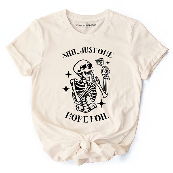 Футболка Funny skeleton hairstylist, shh just one more foil hair salon Ornamentallyyou, Natural
Футболка Funny skeleton hairstylist, shh just one more foil hair salon Ornamentallyyou, Natural