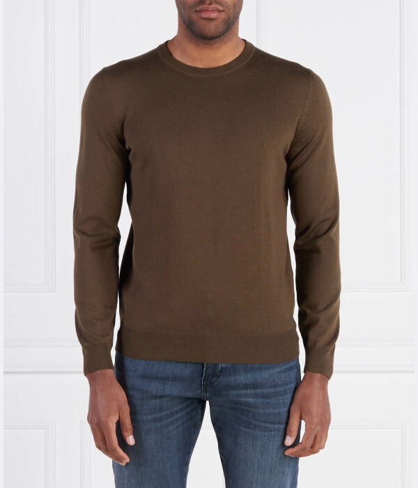 Шерстяной свитер низ-л Regular fit Boss, хаки
Шерстяной свитер низ-л Regular fit Boss, хаки