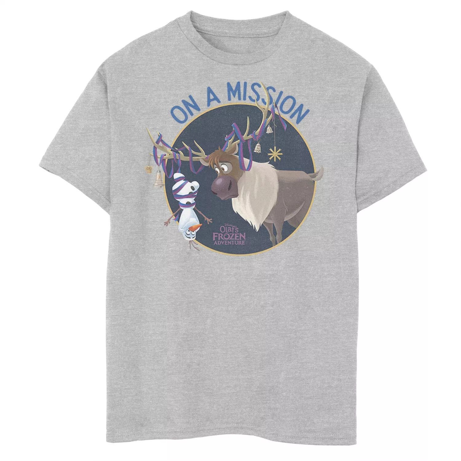 Футболка с изображением колокольчиков и лентой Disney's Frozen 2 для мальчиков 8–20 лет Олафа Свена с графическим рисунком Disney
Футболка с изображением колокольчиков и лентой Disney's Frozen 2 для мальчиков 8–20 лет Олафа Свена с графическим рисунком Disney