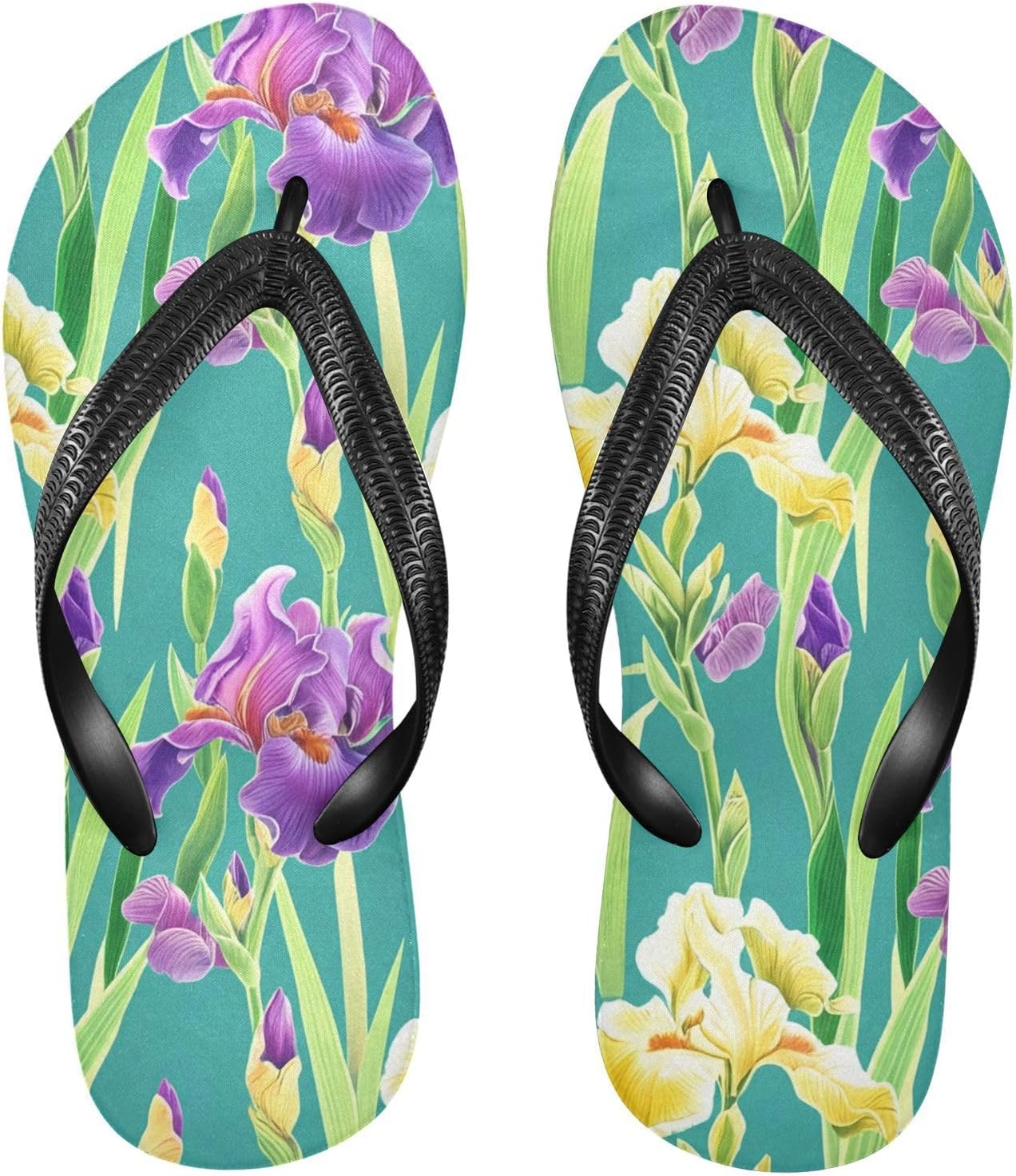 Вьетнамки с изображением цветка ириса, бирюзовые, для пляжа и душа, резиновые, противоскользящие, летние тапочки для женщин и мужчин Sinestour
Вьетнамки с изображением цветка ириса, бирюзовые, для пляжа и душа, резиновые, противоскользящие, летние тапочки для женщин и мужчин Sinestour