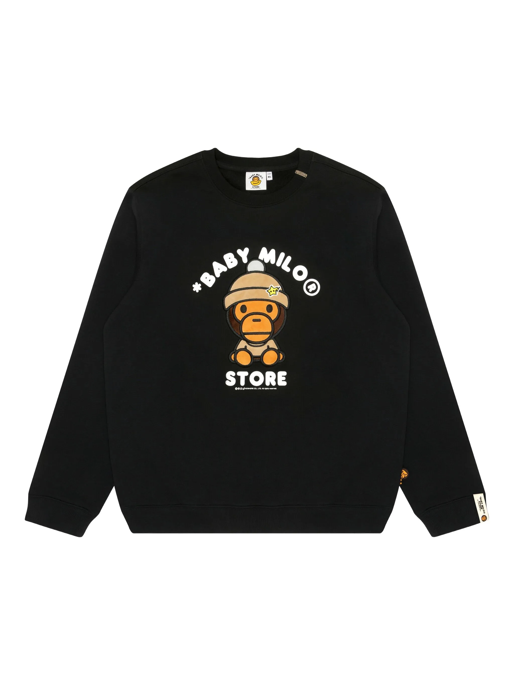 Толстовка с вышивкой Baby Milo Store By A Bathing Ape, черный
Толстовка с вышивкой Baby Milo Store By A Bathing Ape, черный