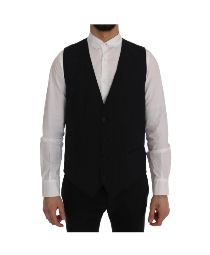 Жилет в синюю полоску Dolce & Gabbana, синий
Жилет в синюю полоску Dolce & Gabbana, синий