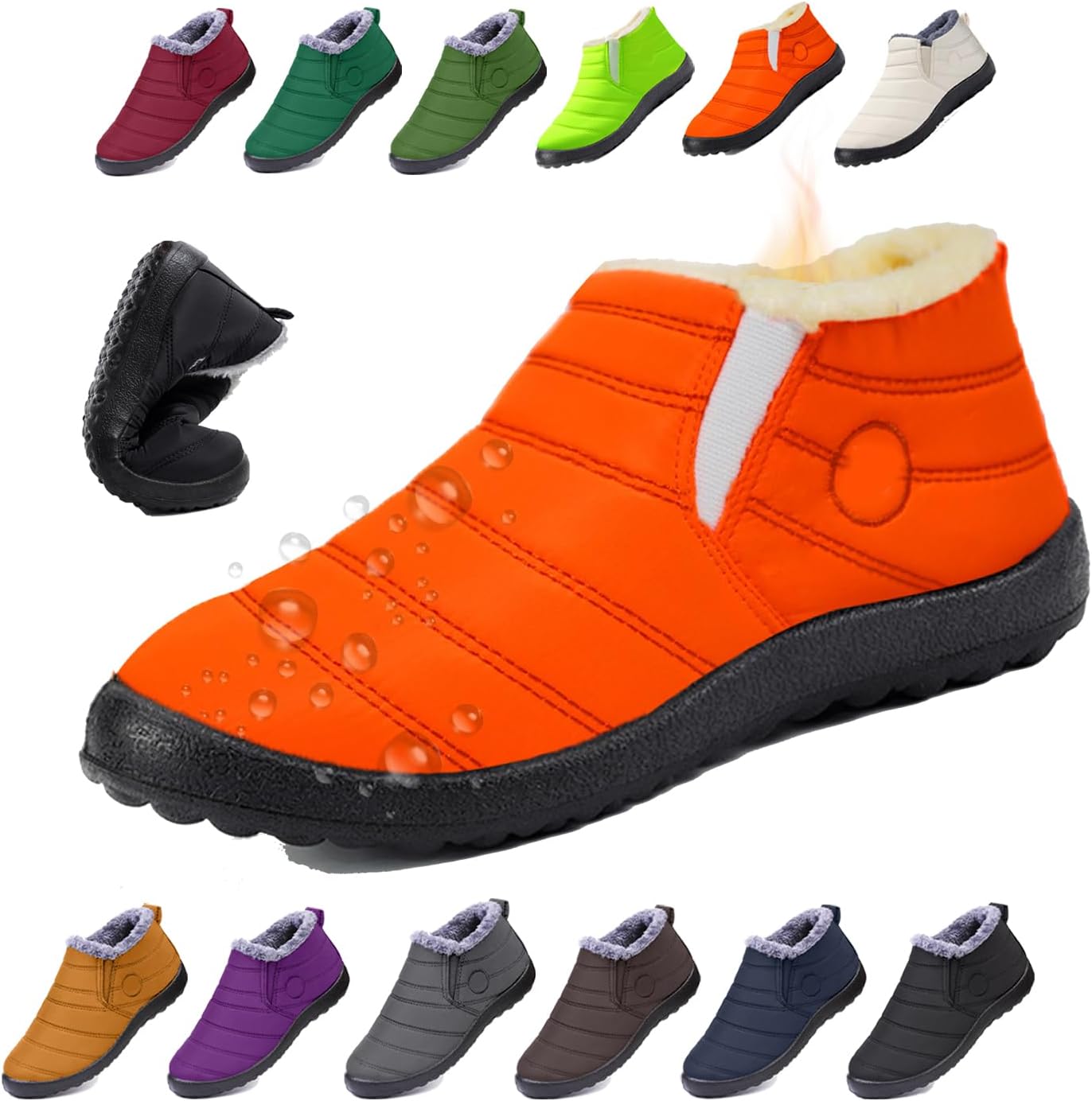 Женские и мужские босые зимние ботинки, теплые ботильоны на снег, с противоскользящей подошвой, широкой носочной частью, с меховой подкладкой, кроссовки Generic, оранжевый
Женские и мужские босые зимние ботинки, теплые ботильоны на снег, с противоскользящей подошвой, широкой носочной частью, с меховой подкладкой, кроссовки Generic, оранжевый