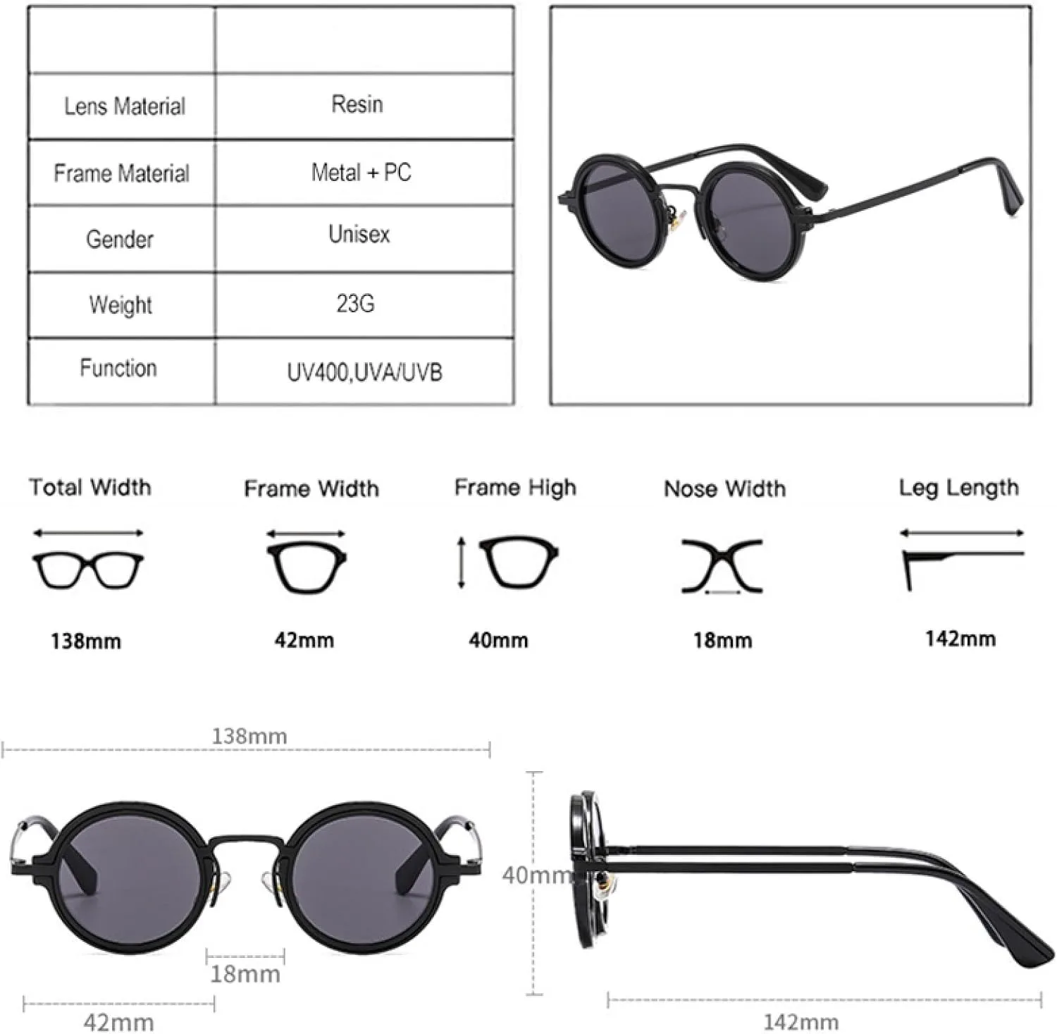 Солнцезащитные очки с защитой UV400 | Маленькие круглые прозрачные очки с градиентным покрытием для занятий спортом на открытом воздухе и вождения DSVIGF, Black Red
Солнцезащитные очки с защитой UV400 | Маленькие круглые прозрачные очки с градиентным покрытием для занятий спортом на открытом воздухе и вождения DSVIGF, Black Red