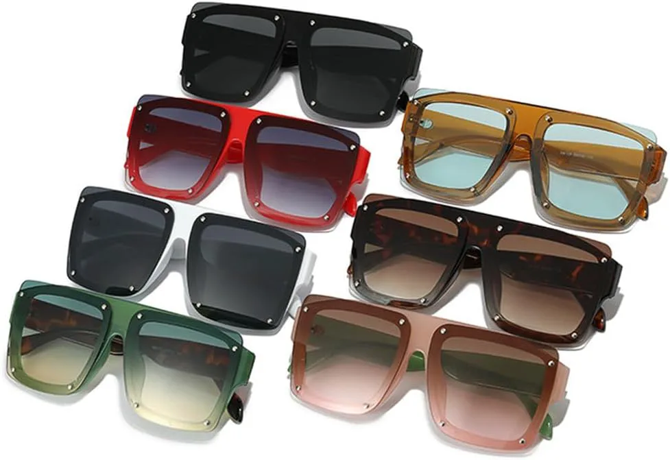 Модные женские солнцезащитные очки с градиентным покрытием UV400, винтажные мужские солнцезащитные очки с заклепками, панк-очки TKKTLLT, Leopard Tea Gradient
Модные женские солнцезащитные очки с градиентным покрытием UV400, винтажные мужские солнцезащитные очки с заклепками, панк-очки TKKTLLT, Leopard Tea Gradient