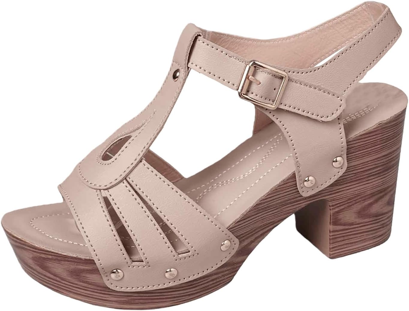 Женские платформенные босоножки с удобным ремешком на щиколотке, открытым носком, для вечеринок и свадеб, повседневные слипоны, летние туфли на низком массивном каблуке, модные босоножки для прогулок Toumov, бежевый
Женские платформенные босоножки с удобным ремешком на щиколотке, открытым носком, для вечеринок и свадеб, повседневные слипоны, летние туфли на низком массивном каблуке, модные босоножки для прогулок Toumov, бежевый