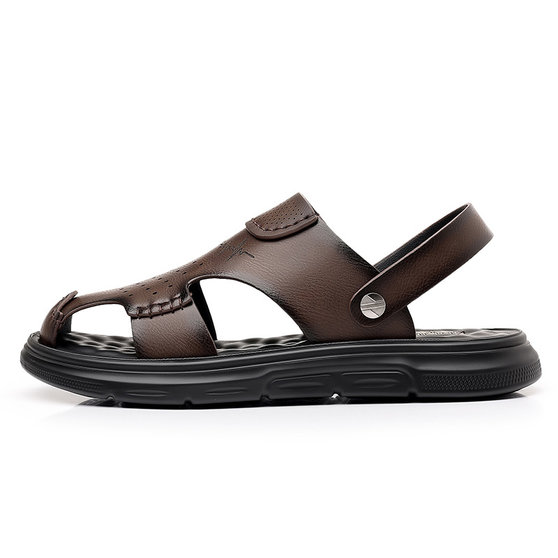 Mulinsen Пляжные сандалии мужские, черные, коричневые 
Mulinsen Пляжные сандалии мужские, черные, коричневые