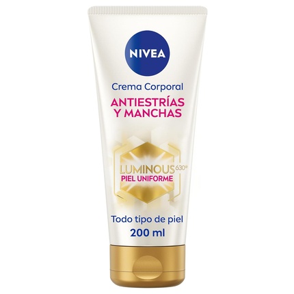 Крем для тела NIVEA Luminous 630 против растяжек и пятен 200 мл
Крем для тела NIVEA Luminous 630 против растяжек и пятен 200 мл