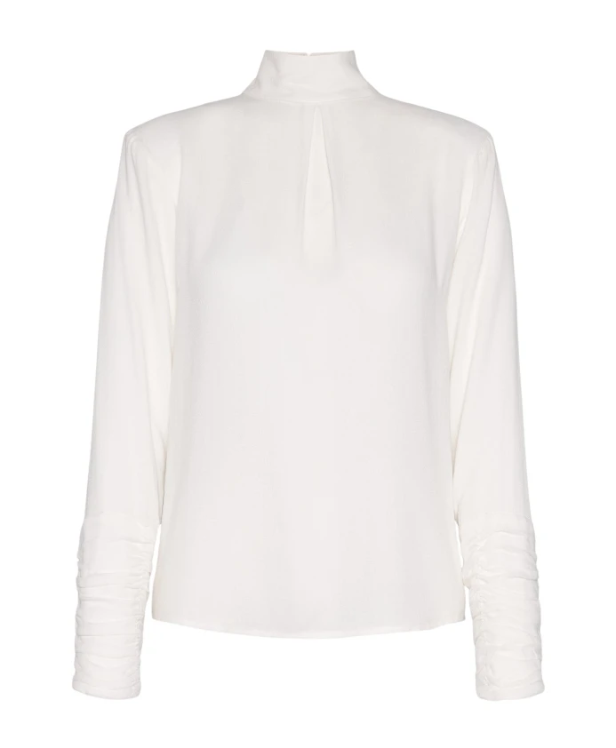 Элегантная блузка с оборками на манжетах Envelope 1976, бежевый
Элегантная блузка с оборками на манжетах Envelope 1976, бежевый