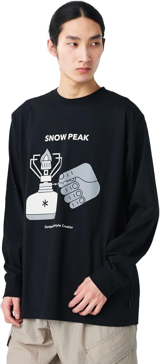 Футболка с длинным рукавом Snow Peak TS-26SU001 Enjoy Camping, сшитая по индивидуальному заказу, мужская и женская, черный
Футболка с длинным рукавом Snow Peak TS-26SU001 Enjoy Camping, сшитая по индивидуальному заказу, мужская и женская, черный