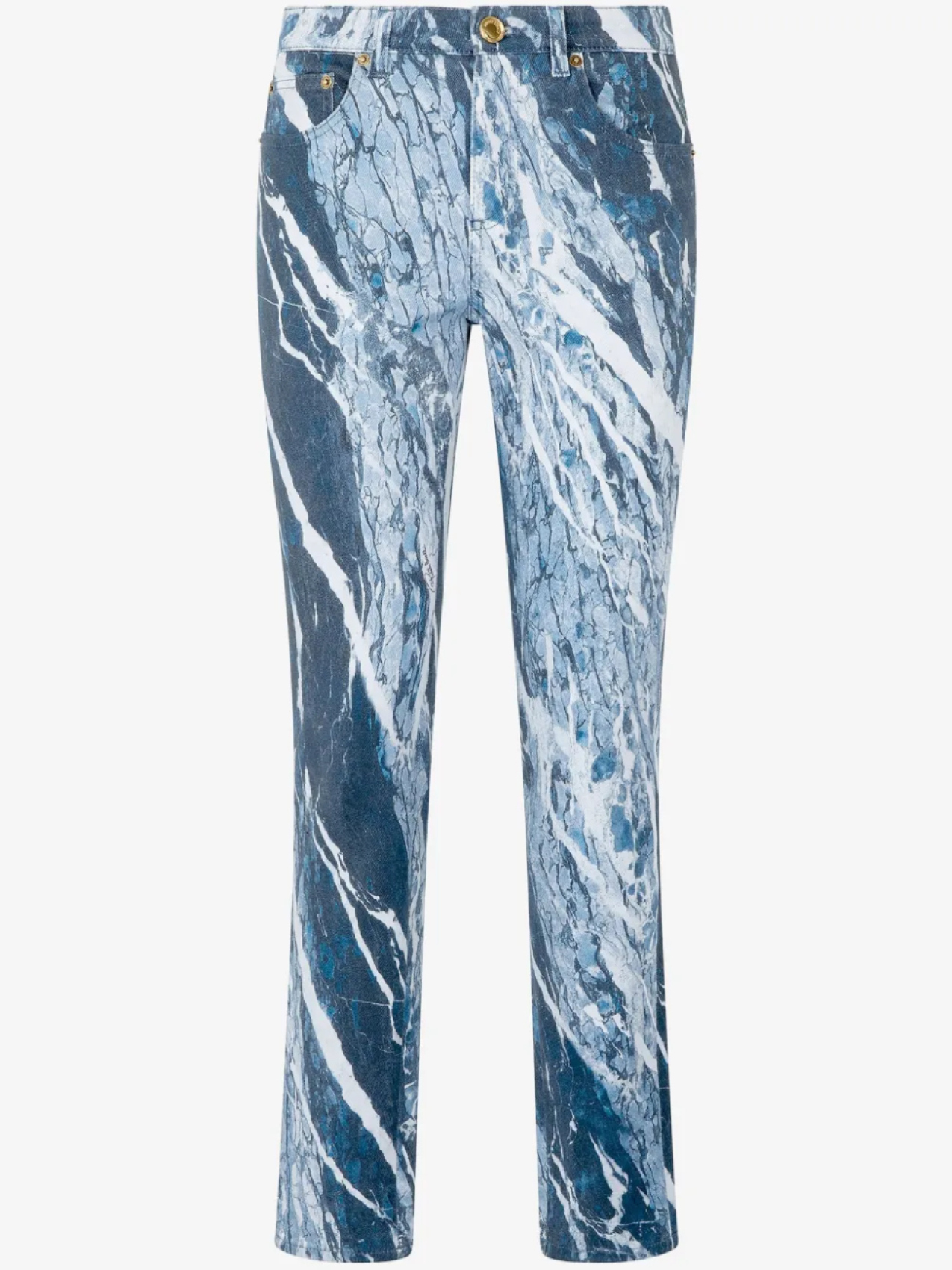 Джинсы прямого кроя с мраморным принтом Roberto Cavalli, синий
Джинсы прямого кроя с мраморным принтом Roberto Cavalli, синий