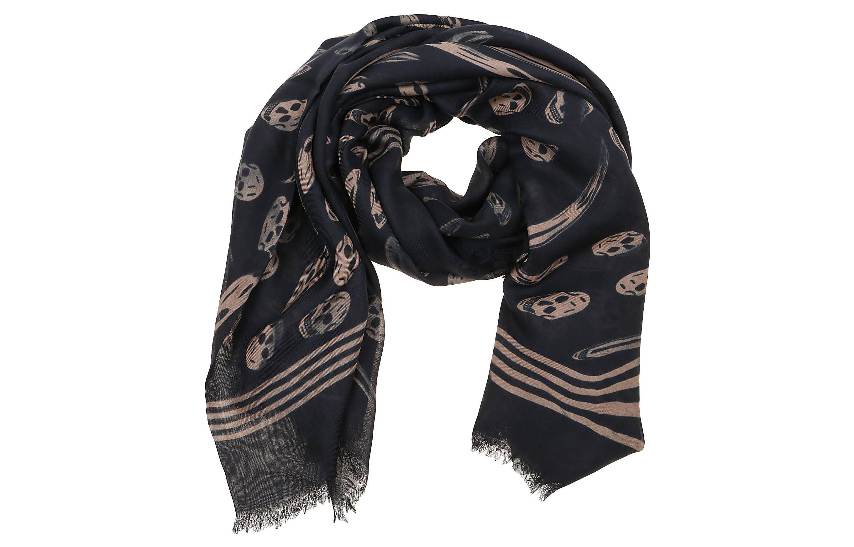 Alexander McQueen Шарф с принтом черепа, Black/Beige
Alexander McQueen Шарф с принтом черепа, Black/Beige