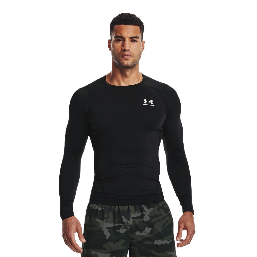 Спортивный топ Under Armour HeatGear Armour Comp Long Sleeve, черный 
Спортивный топ Under Armour HeatGear Armour Comp Long Sleeve, черный