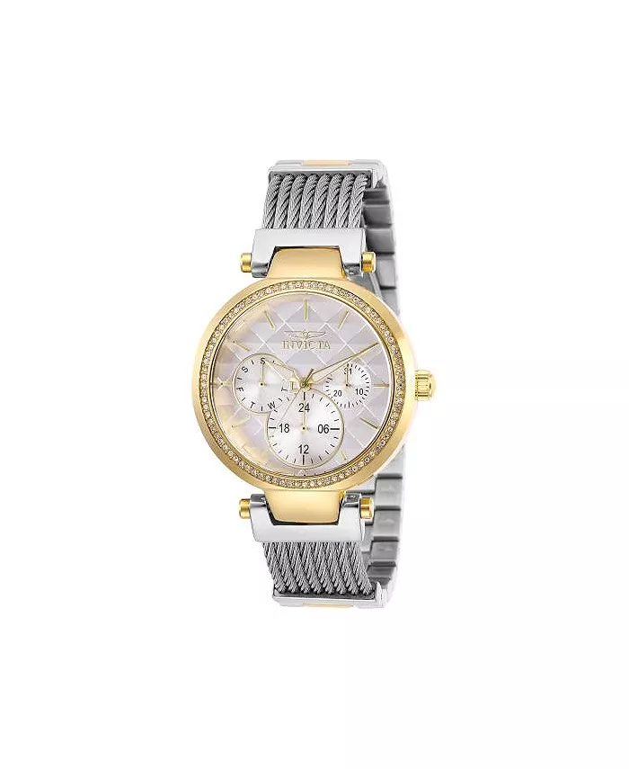 Женские часы 28921 Angel Quartz с белым циферблатом и тремя стрелками Invicta, золотой
Женские часы 28921 Angel Quartz с белым циферблатом и тремя стрелками Invicta, золотой