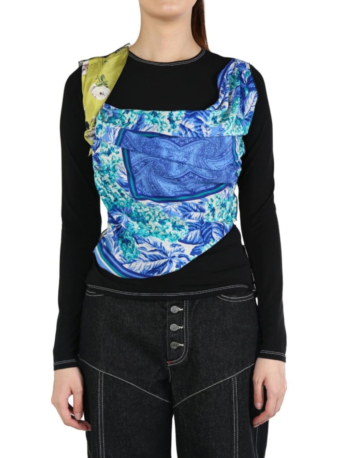 Marine Serre переработанные шелковые шарфы топ, синий
Marine Serre переработанные шелковые шарфы топ, синий