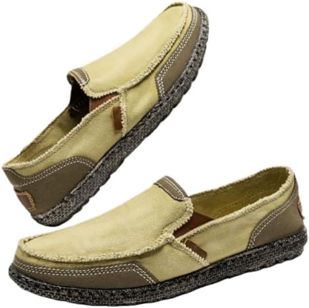 Мужские дышащие мокасины из ткани - противоскользящие повседневные кроссовки с резиновой подошвой, винтажный уличный стиль, легкое надевание, комфорт на все сезоны для повседневной одежды Minlaidian, хаки
Мужские дышащие мокасины из ткани - противоскользящие повседневные кроссовки с резиновой подошвой, винтажный уличный стиль, легкое надевание, комфорт на все сезоны для повседневной одежды Minlaidian, хаки