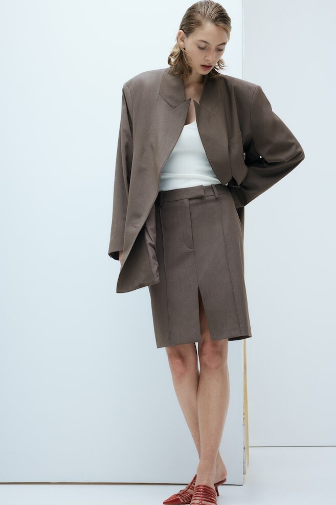 Юбка из смеси льна H&M, коричневый
Юбка из смеси льна H&M, коричневый