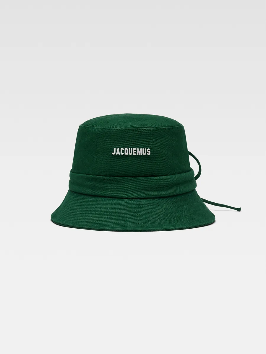 Панама с узлом Ле Боб Гаджо Jacquemus, зеленый 
Панама с узлом Ле Боб Гаджо Jacquemus, зеленый