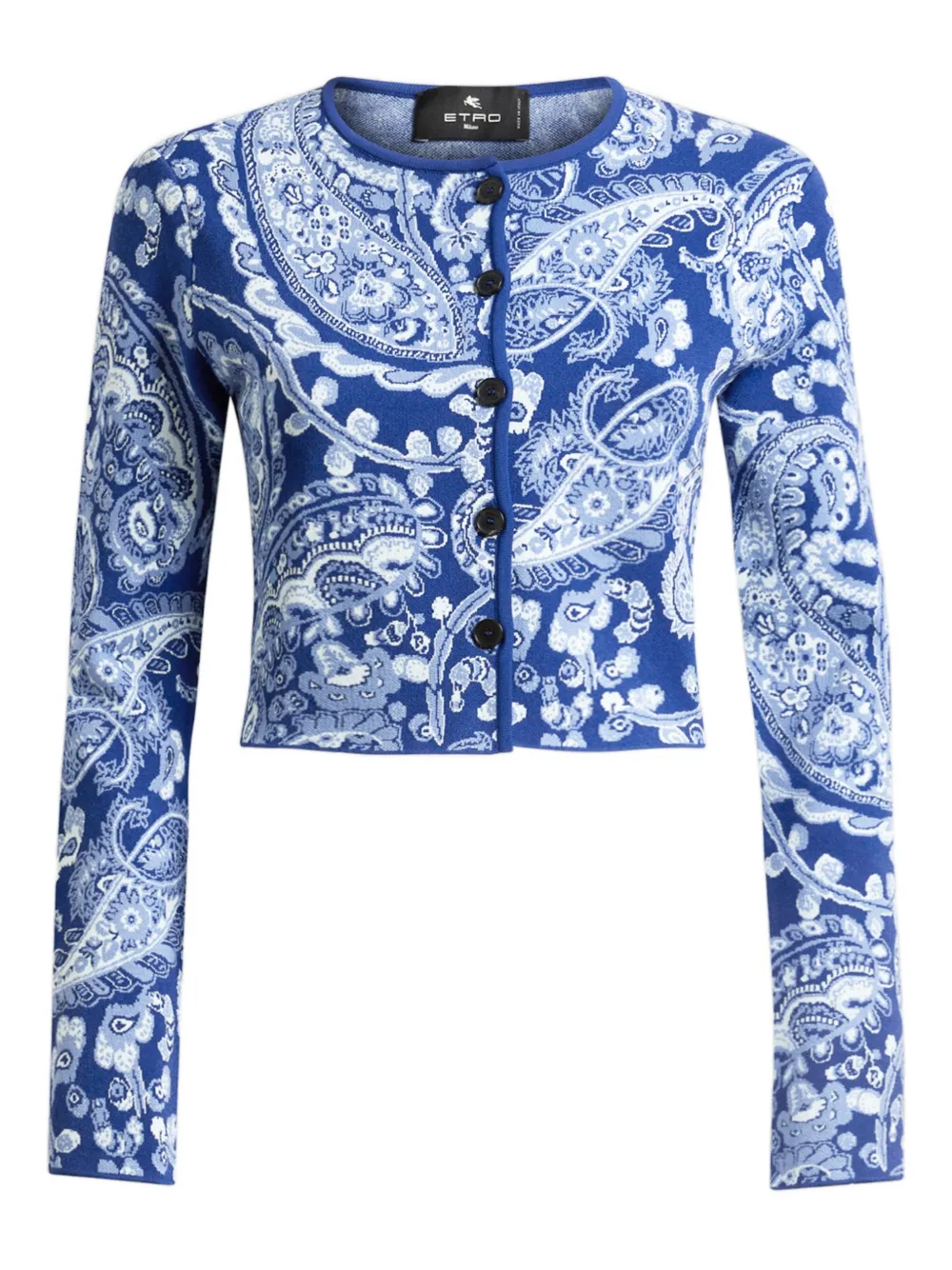 Жаккардовый кардиган с узором пейсли Etro, синий
Жаккардовый кардиган с узором пейсли Etro, синий