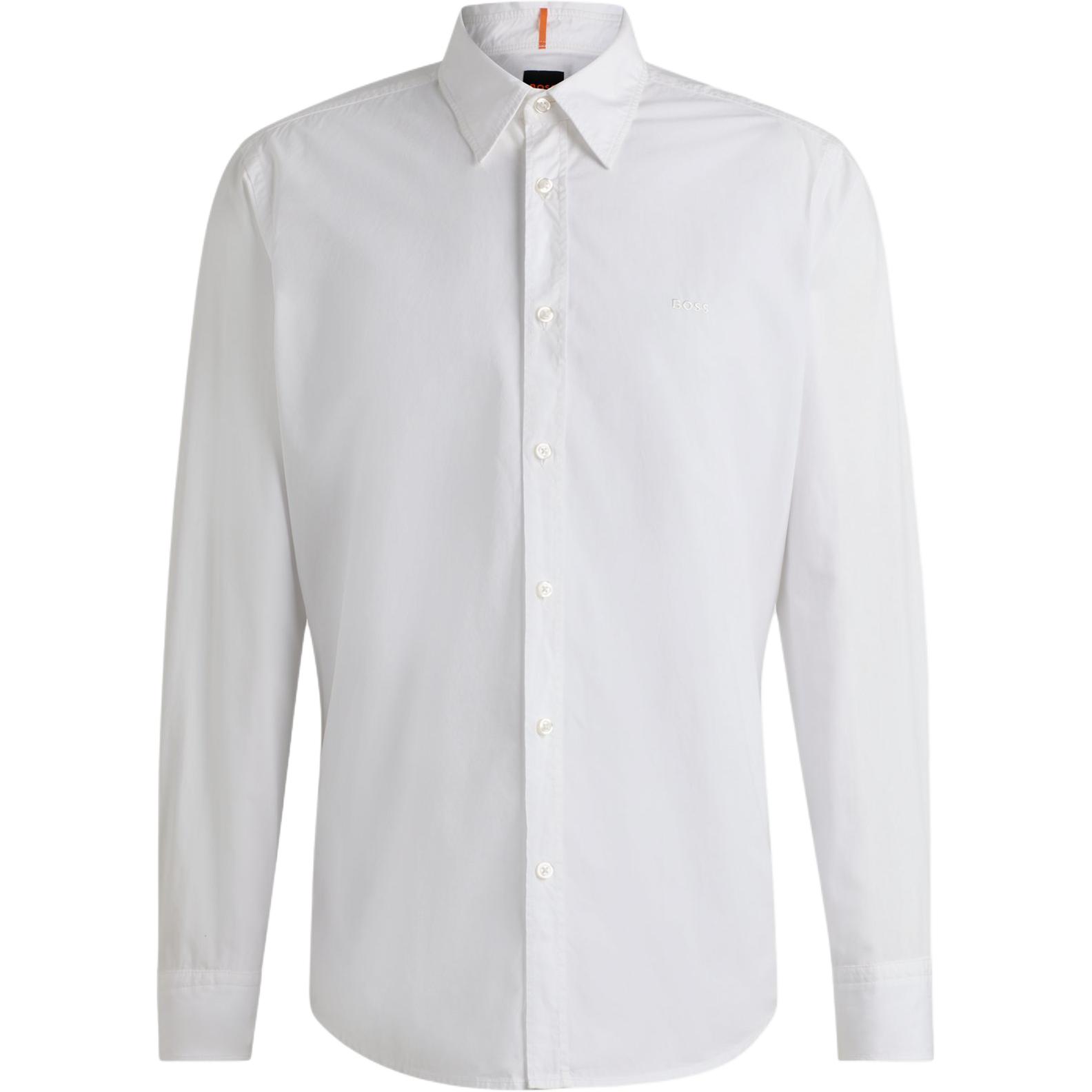 Белая хлопковая рубашка Boss от HUGO BOSS
Белая хлопковая рубашка Boss от HUGO BOSS