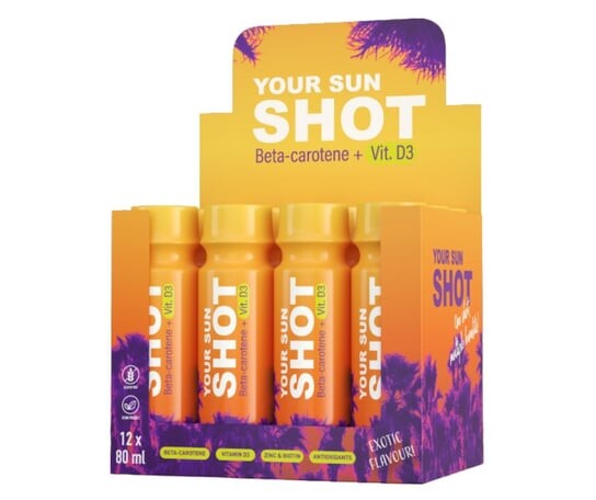 Напитки для загара, 12 шт. Tan Shot, Your Sun Shot Vit. D3
Напитки для загара, 12 шт. Tan Shot, Your Sun Shot Vit. D3