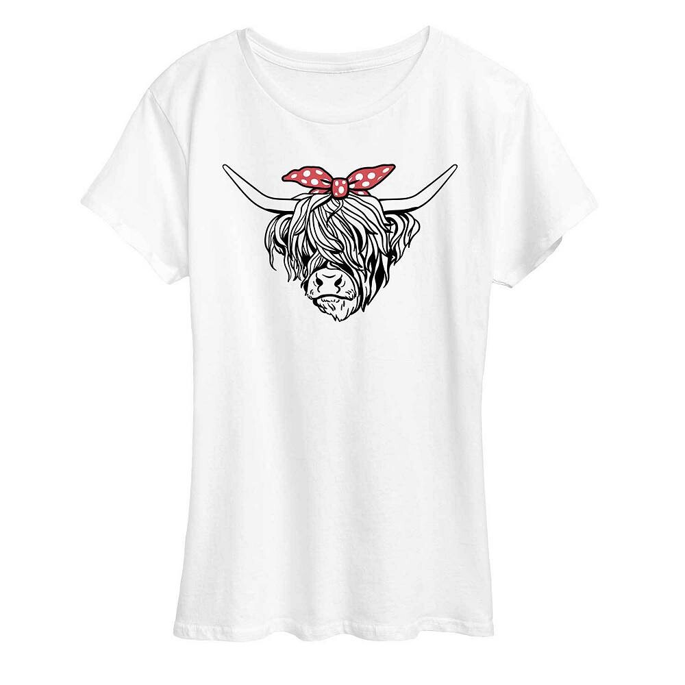 Женская футболка Highland Cow Bandana с графическим рисунком Licensed Character, белый
Женская футболка Highland Cow Bandana с графическим рисунком Licensed Character, белый