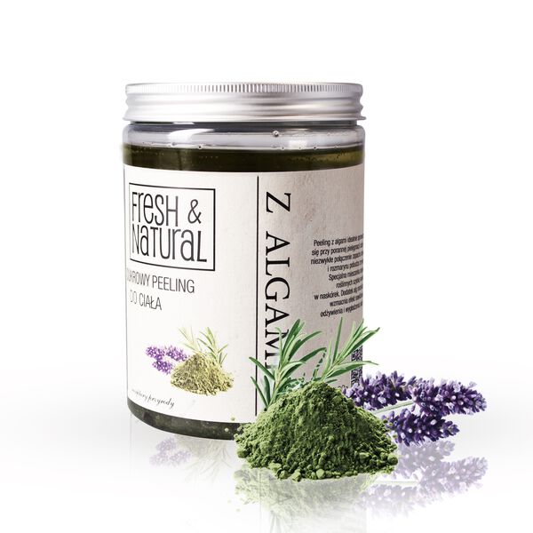 Сахарный скраб для тела с водорослями, 1000 г Fresh & Natural 
Сахарный скраб для тела с водорослями, 1000 г Fresh & Natural