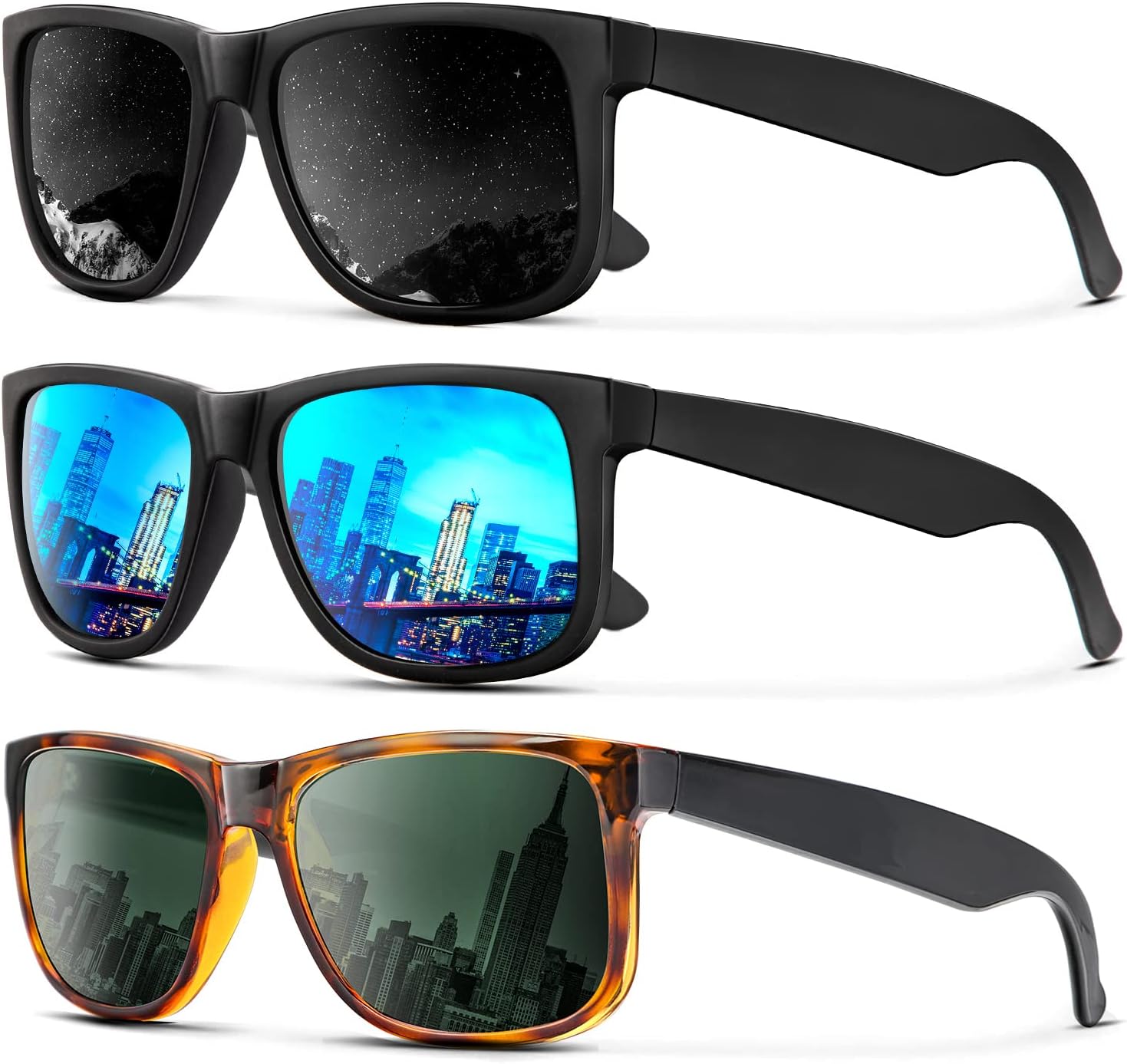 KALIYADI Женские поляризованные солнцезащитные очки: ретро-стиль, модные солнцезащитные очки с защитой UV400 для вождения и путешествий, (3 Pack) Black/Ice Blue/Tortoise G15
KALIYADI Женские поляризованные солнцезащитные очки: ретро-стиль, модные солнцезащитные очки с защитой UV400 для вождения и путешествий, (3 Pack) Black/Ice Blue/Tortoise G15