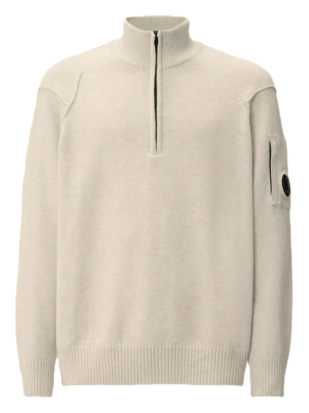 Свитер на половинной молнии C.P. Company, нейтральный
Свитер на половинной молнии C.P. Company, нейтральный