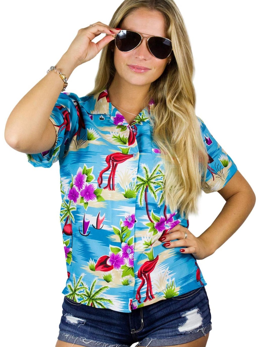 Блуза King Kameha Flamingos, бирюзовый
Блуза King Kameha Flamingos, бирюзовый