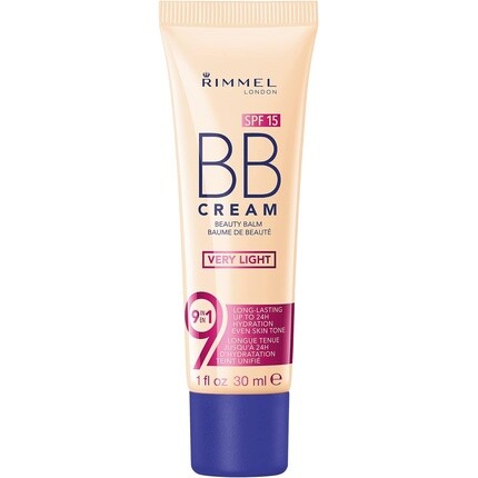 Rimmel London BB крем 9-в-1 Легкая формула с осветляющим эффектом и SPF 15 30мл Coty
Rimmel London BB крем 9-в-1 Легкая формула с осветляющим эффектом и SPF 15 30мл Coty
