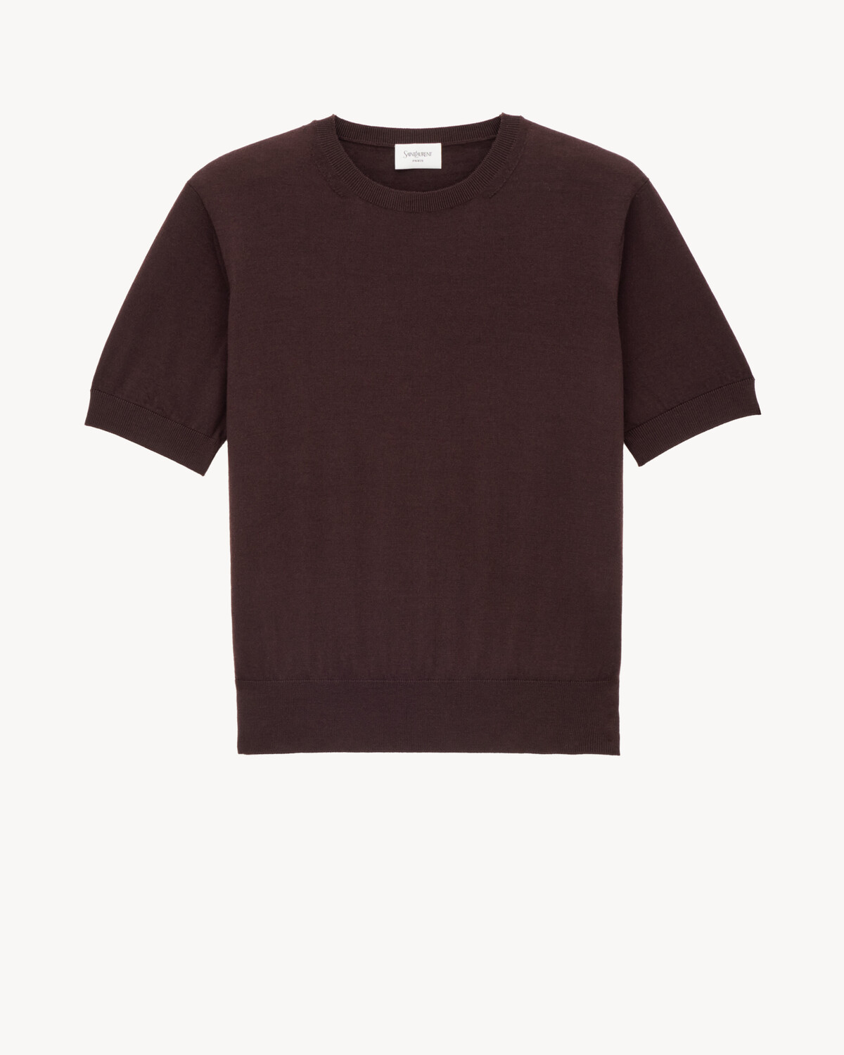 Футболка-свитер из шерсти Saint Laurent, коричневый
Футболка-свитер из шерсти Saint Laurent, коричневый