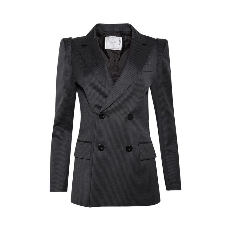 Платье Sacai Doeskin Mix Jacket, Black/Off White 
Платье Sacai Doeskin Mix Jacket, Black/Off White